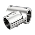 thumbnail image 2 of Accesorios de de material acero inoxidable 316 7/8 "90 degree Cubierta de mano en T Herramienta de hardware pulido ajustable 3 vías Plata10 Yotijar Accesorio en T para barandilla de barco, 2 of 7