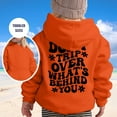 thumbnail image 2 of FAOWME Chandail à Capuchon Fille Manches Longues Sweat à Capuche Graphique Mignon Orange 9-10 Ans, 2 of 5