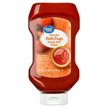 Great Value Real Sugar Tomato Ketchup 32 oz