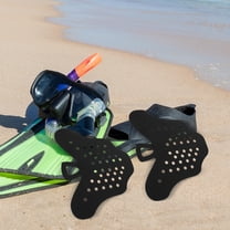 MUSEYA 2Pack Swim Training Equipment Diving Fins Shaper Black TPE Professional Training for Men Women