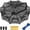 10 Holes - 1 Pcs, variant on QualyQualy Fishing Bait Trap Crab Net Fishing Trap for Minnow/Crab/Shrimp/Crawdad with Rope, 8 Holes Large Space Fishing Net