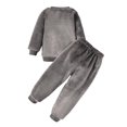 thumbnail image 6 of ITSAME Baby Boys Girls 2 Piece Fleece Outfit Cartoon Print Crewneck Pullover and Jogger Pants Warm Loungewear Set Size 9M, 6 of 6
