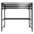 thumbnail image 2 of Miles Metal Twin Loft Bed with Desk, 2 of 9