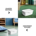 thumbnail image 3 of SHINYPASING Boîte de Rangement pour Lingettes Humides Structure Simple Plastique Blanc 1 Pcs, 3 of 8
