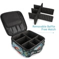 thumbnail image 4 of FORMRS Travel Makeup Bag Large Capacity Train Case Cosmetic Organizer with Adjustable Dividers, Red Goldfish, 4 of 8