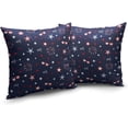 thumbnail image 2 of Independence Day Patriotic Pillow Covers 18x18 Set of 2 USA Stars Fireworks Throw Pillow Covers Memorial Day Linen Pillows Decor for Home Couch Living Room, 2 of 6