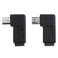 thumbnail image 2 of 2pcs 90 Degree Micro USB Female to Micro USB Male Adapter Connector, 2 of 6