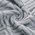 thumbnail image 5 of Pidada 100% Cotton Diamond Pattern Hand Towels for Bathroom Set of 2 (Gray), 5 of 8