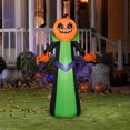 thumbnail image 2 of 5' Gemmy Airblown Inflatable Pumpkin Reaper Halloween Decoration, 2 of 2