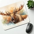thumbnail image 6 of Angry Moose Watercolor Mouse Pad Low Profile Gaming Mat, 6 of 7