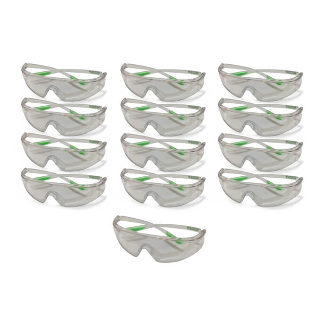 10pz Lentes Seguridad Austromex Quimicos Maquinaria 2812 Blanco