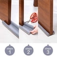 thumbnail image 3 of Abbracc Door Under Bottom Soundproof Strip Dark Coffee PU Coffee, 3 of 9