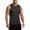 Black, variant on XFeng Men Round Neck Sleeveless Workout Tank Top, Side Split Quick Dry Athletic Muscle Tee
