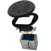 Hubbel Electric Raco Black Concealed Receptacle Floor Box Kit 6239BK