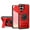 Red, variant on TECH CIRCLE For Galaxy A53 5G Magnetic Phone Case with Rotatable Grip Ring Stand, Rotating Camera Cover, Kickstand, MagSafe-Compatible, Shockproof Protective Rugged Cover, Orange