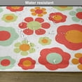 thumbnail image 6 of Ambesonne Retro Place Mats Set of 4, Colored Art Dated Style, Standard Size, Mint Green Orange Red, 6 of 6