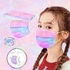 Cotonie Kids Disposable Face Masks 10PC Children Tie-dye Gradient Printed Three-Layer Dust-Proof Disposable Mask