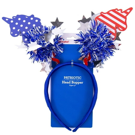 Way To Celebrate! Patriotic Unicorn Head Bopper