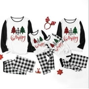 Matching Family Pajamas Christmas Reindeer PJs Mum and Me Sleepwear for Boys Girls 2 Pieces Pants Set