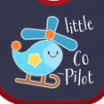 thumbnail image 4 of Inktastic Little Co-pilot Cute Helicopter Boys or Girls Baby Bib, 4 of 4