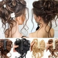thumbnail image 4 of ZheElen Perruque Femme Portable de Rechange Décorative à la Mode Bouclée Longue Cosplay Costume Postiche Extension de Cheveux Fournitures de Beauté Type 2, 4 of 6