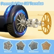 LIEAGLE Bluetooth Hoverboard 6.5 Two-Wheel Self Balancing Electric Scooter 24V 10MPH Hover Board with Lights for Kids Adults Black