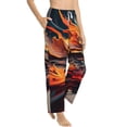 thumbnail image 2 of Balery Dynamic Fire Bird Art print Women's Pajama Pants,Ultra Lightweight Pjs,Lounge Pant-XX-Large, 2 of 9