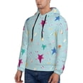thumbnail image 2 of Hoodies for Men - starfish seahorses air bubbles Long Sleeve Comfrt Men'S Fashion Hoodies & Sweatshirts, Sweatshirts for Men Hoodies Pullover Clothing Clothes with Pouch, 2 of 7