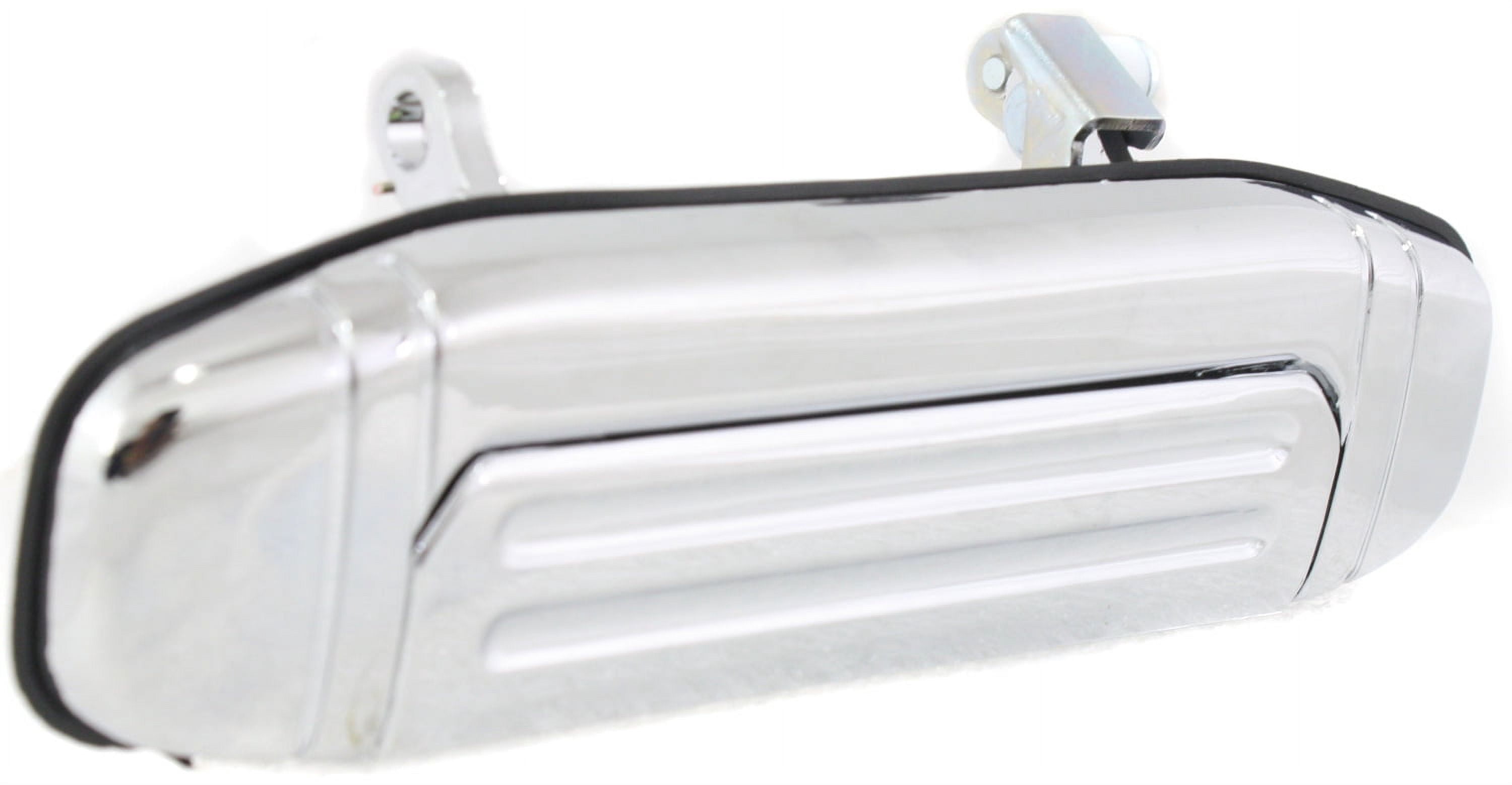Replacement REPM491340C Exterior Door Handle Compatible with 1992-1997 Mitsubishi Montero Rear, Left Driver Chrome