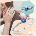 thumbnail image 2 of Rings for Women Full Diamond Love Imitation Zircon Ring for Womens and Jewelry Gifts Valentine's Day Gifts Clearance, 2 of 9