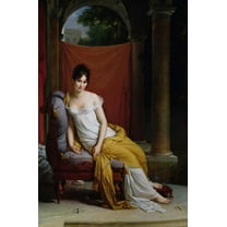 Gerard "Portrait of Madame Recamier" (19th) Glossy Poster