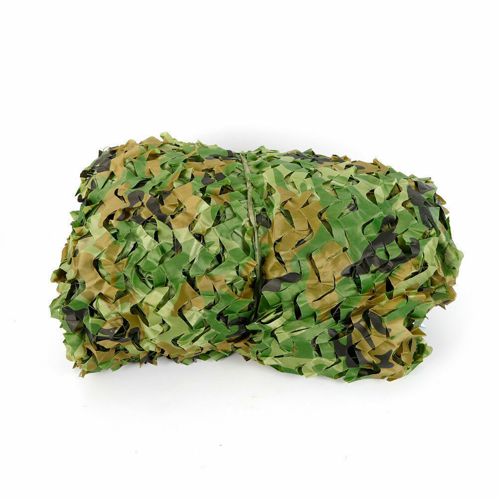 Woodland Camouflage Army Net, Military Camo Camping Hunting Netting Hide Cover Net 26ft x 26ft