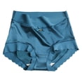 thumbnail image 1 of Satin High Waist Panties Plus Size Seamless Underwear With Silk Lined Gusset For Comfortable Full Coverage And Everyday, 1 of 3