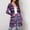 Purple, variant on jjayotai Clearance Women's Open Front Cardigan, Fall Winter Long Sleeve Cardigan Casual Duster Loose Blouse Stripe Knit Lightweight Sweaters Tops
