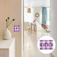 thumbnail image 7 of Yayeee Toggle Light Switch Wall Plate 2-Gang 4.56"x4.48" Decorative Outlet Cover, Purple and White Pattern, 7 of 7