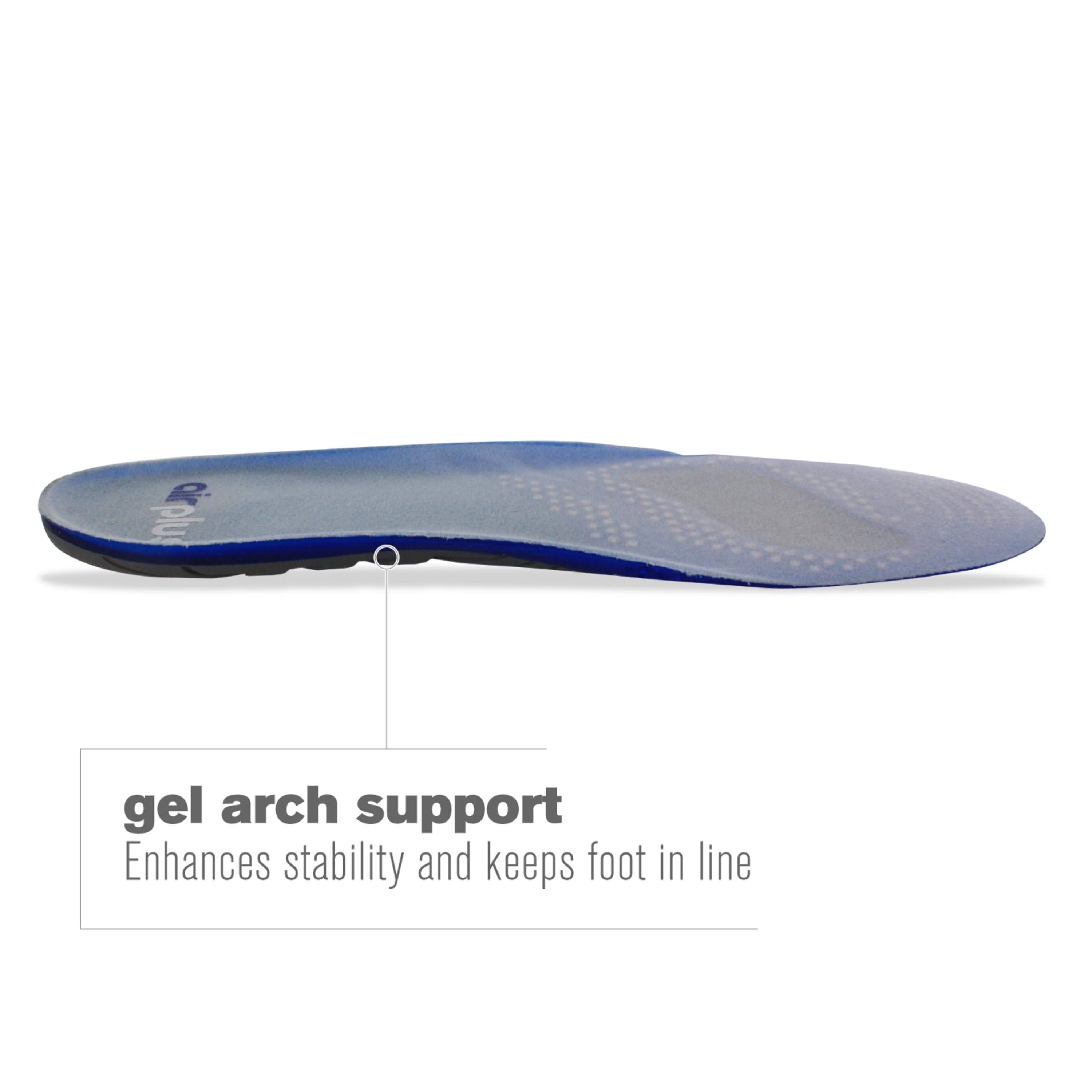 Airplus Extreme Active Gel Insoles for Cushion and Support Men s Size 7 13 Walmart