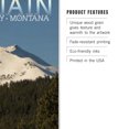 thumbnail image 3 of Lantern Press 12x18 Inch Premium Wood Sign, Ready to Hang Wall Decor, Montana, Lone Mountain, 3 of 4