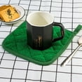 thumbnail image 4 of FFIY 100% Coton Cuisine Base Porte-Pot Éponge Résistant à la Chaleur Porte-Côte pour la Cuisson et la Cuisson Set de 5 Gris Vert Foncé Porte-Pot Vert Foncé, 4 of 8