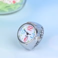thumbnail image 2 of EeaseMX 2 relojes de cuarzo para llevar en los dedos, relojes creativos con forma de anillo, mini accesorios para mostrar la hora para mujeres y hombres (números coloridos), 2 of 7