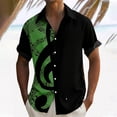 thumbnail image 2 of IWRICH Summer Shirts for Men Print Short Sleeve Regular Fit Hawaiian Casual Button down Beach Shirts Light Green XXXXL, 2 of 4