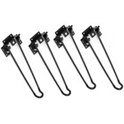 ANQIDI 28.5 Metal Folding Table Legs 4 Pack Black Foldable Hairpin Table Legs