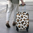 thumbnail image 3 of Black and Orange Of Leopard Print Luggage Cover Fashion Suitcase Cover Baggage Covers Fit 25-28 Inch Luggage (Go Travel), 3 of 5