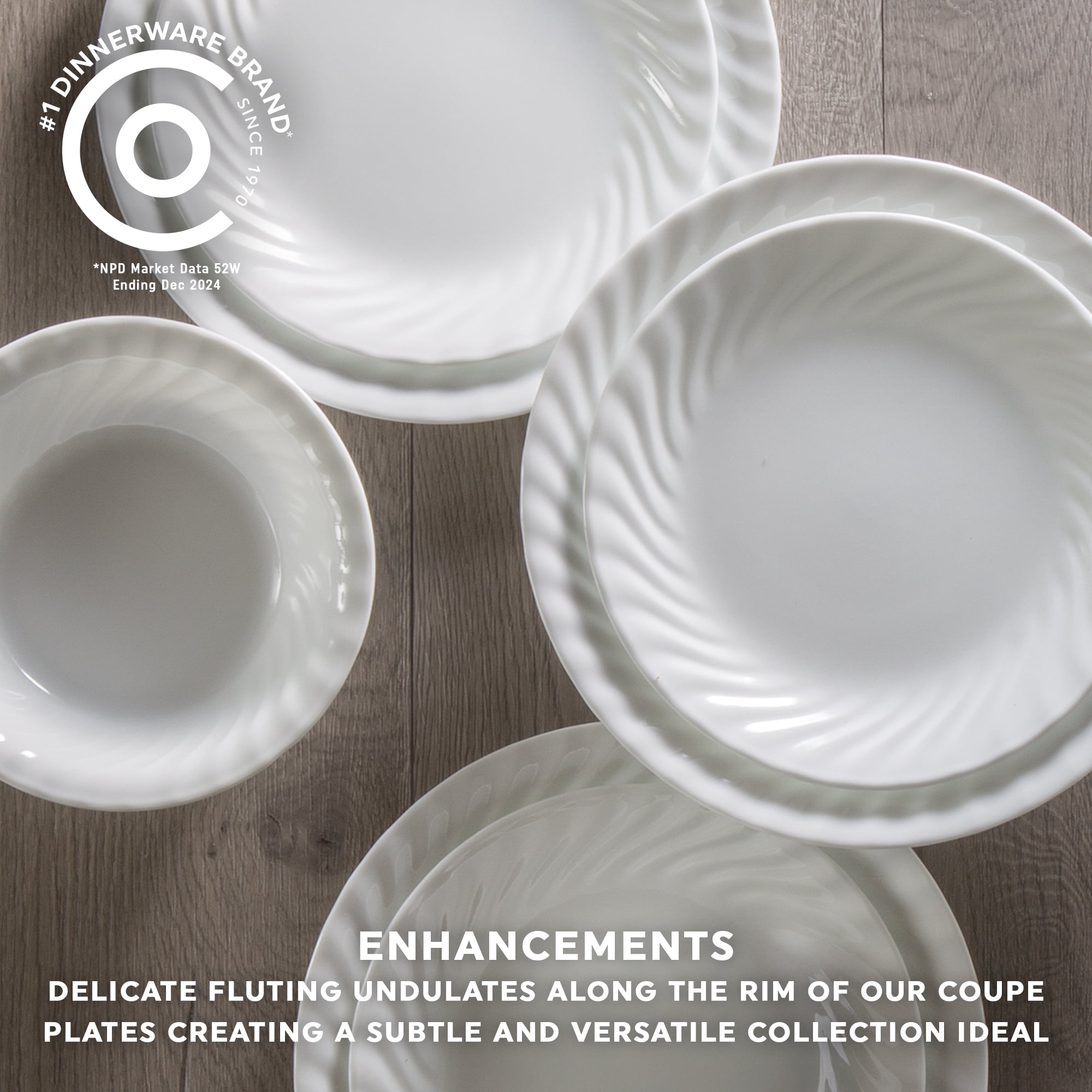Corelle Enhancements 10.25" Glass Dinner Plate
