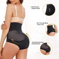 thumbnail image 5 of Irisnaya Butt Lifter for Women Shapewear High Waist Panties Slim Body Shaper Tummy Trainer Seamless Underwear(Black XX-Large), 5 of 8