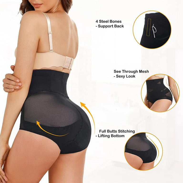 Womens High Waist Trainer Body Shaper Panties Faja Tummy Control Slimming  Seamless Underwear Shapewear Butt Lifter Briefs (Black M) : :  Clothing, Shoes & Accessories
