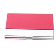 thumbnail image 2 of Tarjetero De Nombre Comercial Estuche Para Tarjetas De Acero Inoxidable Y Cuero PU De Lujo Rojo Sunnimix Tarjetero de acero inoxidable, 2 of 6