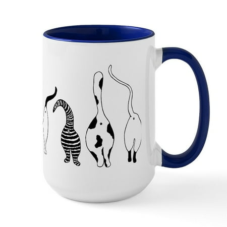 

CafePress - Cat Butts Ceramic Mug - 15 oz Ceramic Large Mug