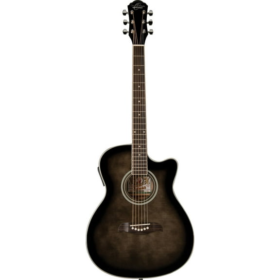 Oscar Schmidt OACEFTB Select Spruce Catalpa Auditorium Acoustic-Electric Guit...