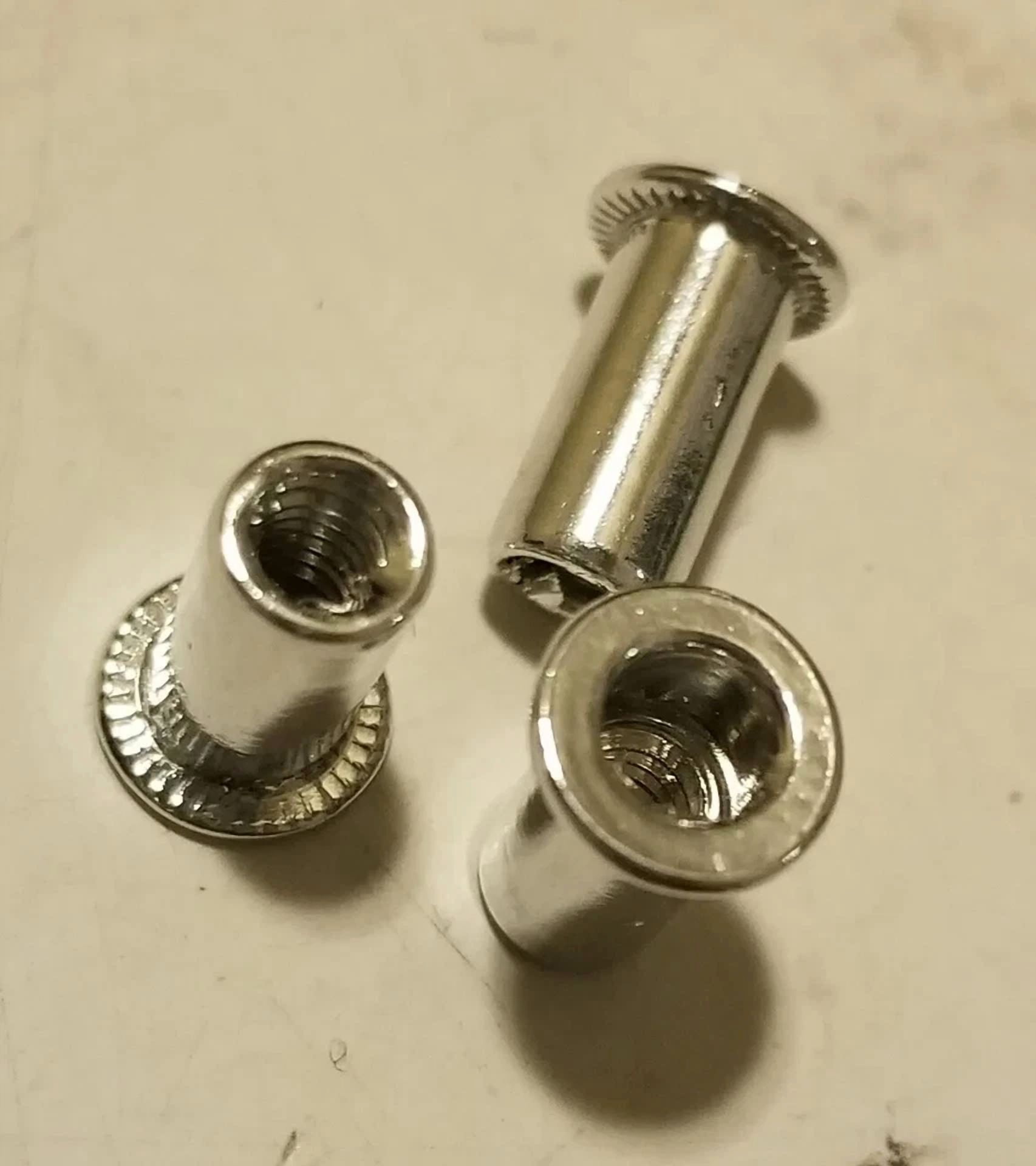 CIRCLE- 100 Pcs 6-32 Aluminum Flange Nutserts Rivet Nut Rivnut Nutsert Sae Standard