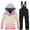f#284Black360, variant on Kids Girls Ski Winter Water Windproof Thermal Snowsuit Long Sleeve O-Neck Jacket Pants Outfit Cold Weather Outdoor Activities Birthday Santa Elk Clothes Sets